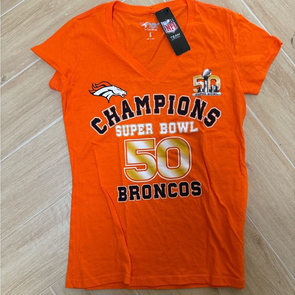 NFL Team Apparel Orange Women's T-Shirt